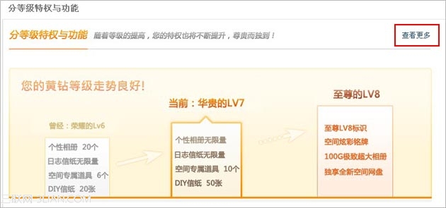 如何查看黄钻等级特权？