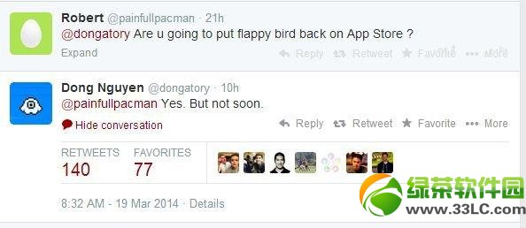 ClappyBird是山寨货 FlappyBird暂未回归2