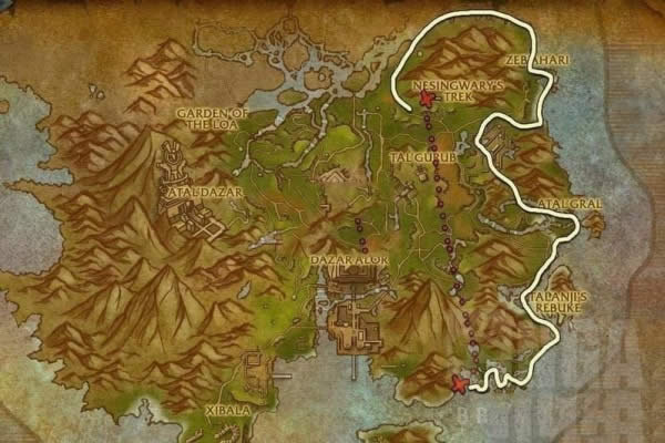 魔兽世界8.0海潮茎杆在哪里 魔兽世界8.0海潮茎杆分布位置一览