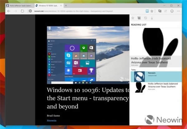 win10斯巴达浏览器使用方法介绍