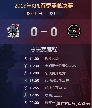 王者荣耀2018KPL春季赛决赛赛程 决赛几点开始?