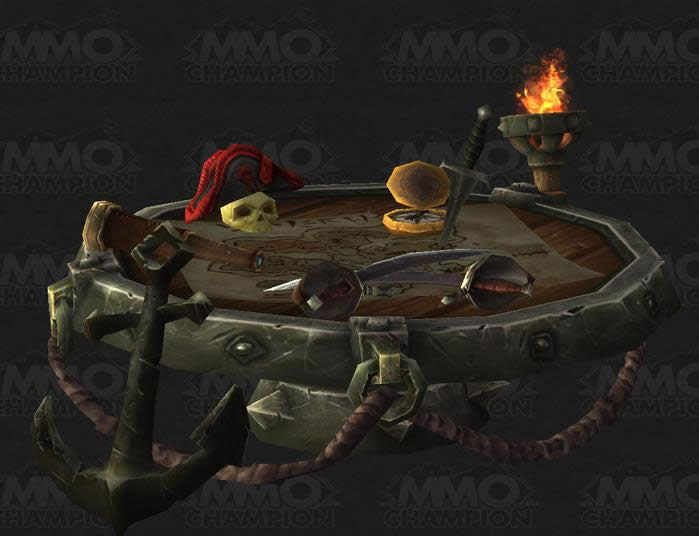 魔兽6.2新模型：船坞指挥官航海任务桌子