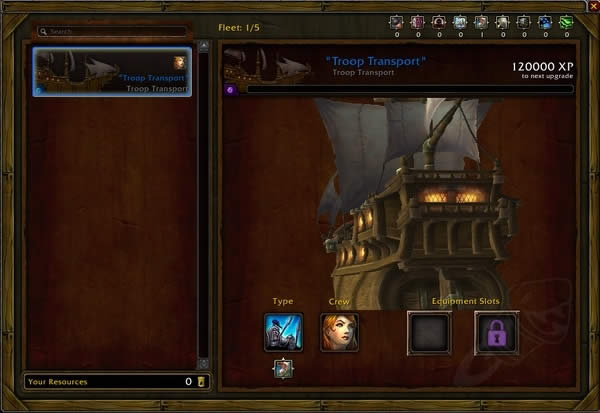 德拉诺地图升级航海图 船坞操作界面曝光